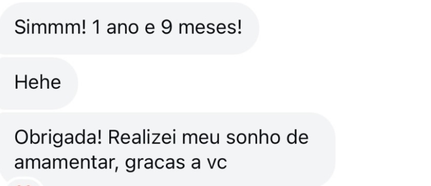 Depoimento de mãe que realizou o sonho de amamentar